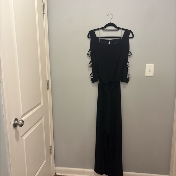 Elegant Black Evening jumpsuit - Picture 12 of 14